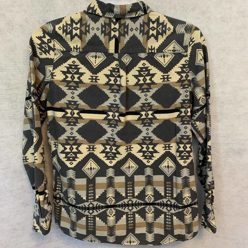 Woolrich Aztec Print Button Down Flannel Shirt Wo… - image 2